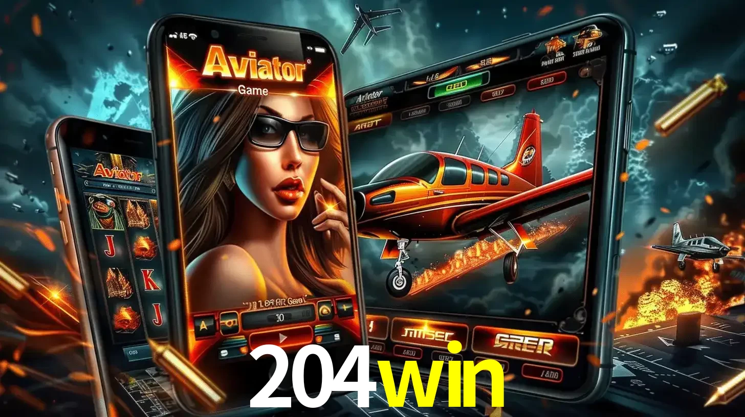 O popular jogo de apostas Aviator exibido em vários celulares e tablets, mostrando a interface emocionante e a ação de voo disponíveis para jogar agora no 204win.