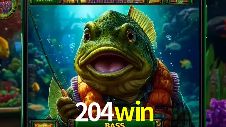 Personagem de peixe pescador do popular jogo de slot com tema de pescaria, uma das emocionantes opções de caça-níqueis para jogar e ganhar no cassino 204win.